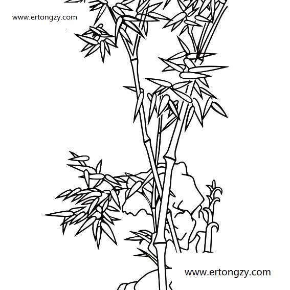 好孩子儿童资源网幼                    竹子的简笔画幼儿简笔画