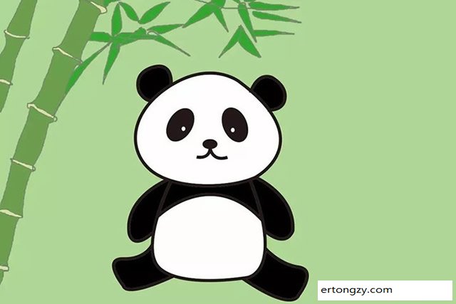 画国宝大熊猫简笔画教程