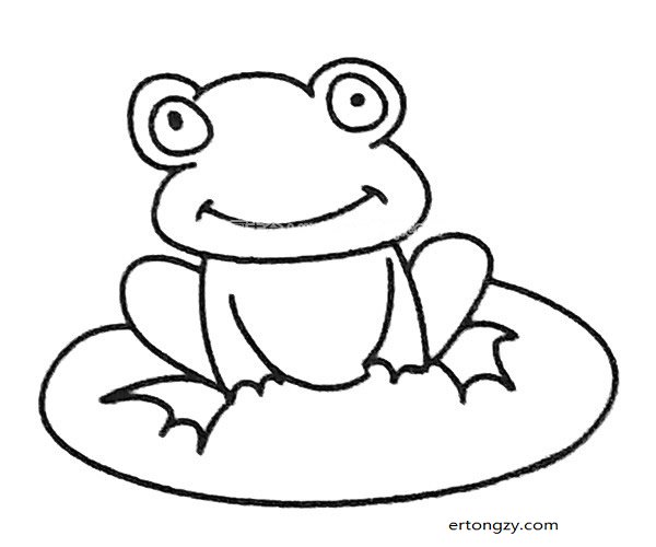 大全 动物简笔画  导读:本文给大家讲解的是儿童学画3款卡通青蛙简笔
