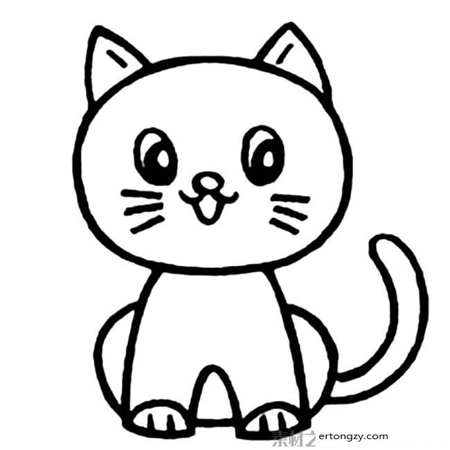 内容包含相关动物简笔画栏目里的可爱小猫简笔画,动物简笔画,儿童简笔